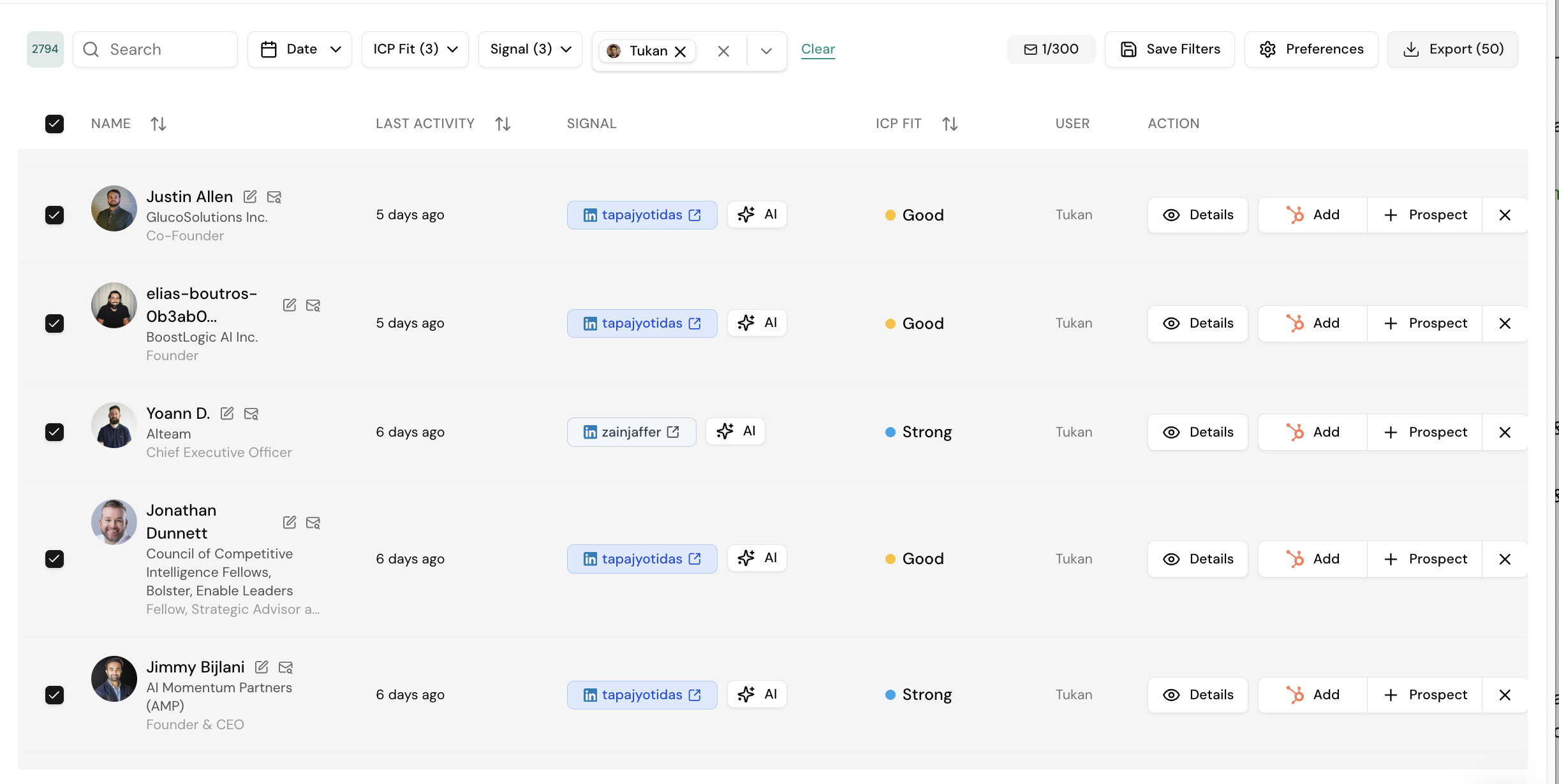 Export to CSV Dialog