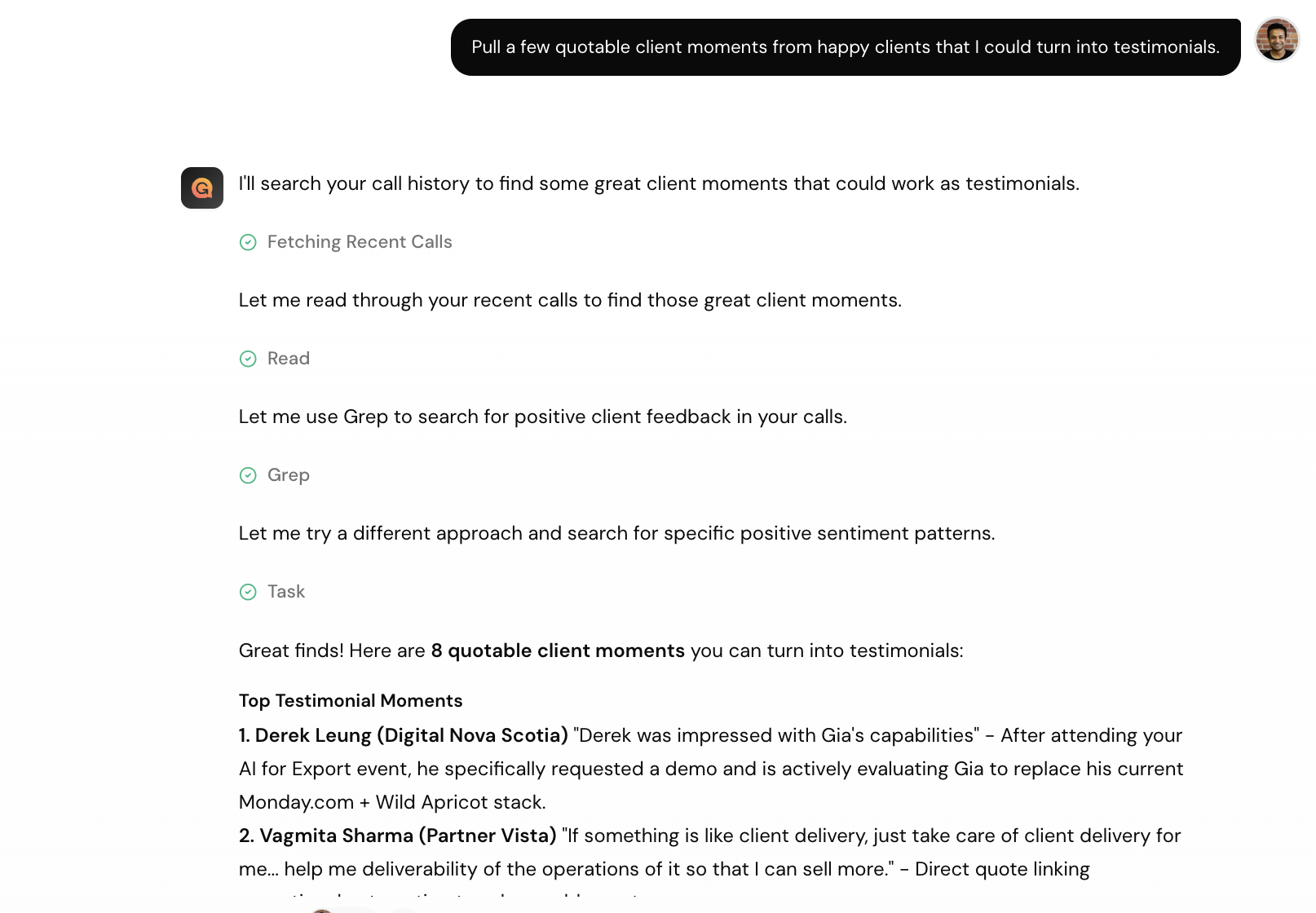 Content Strategist — Client Testimonials